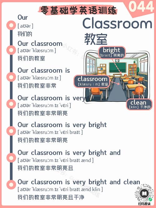 044 Classroom – Reading Practice for Kids Classroom – Reading Practice for Kids (Video, PDF & Lyrics)