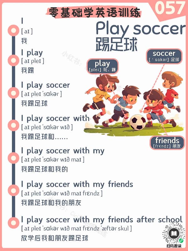 057 Play soccer – Reading Practice for Kids Play soccer – Reading Practice for Kids