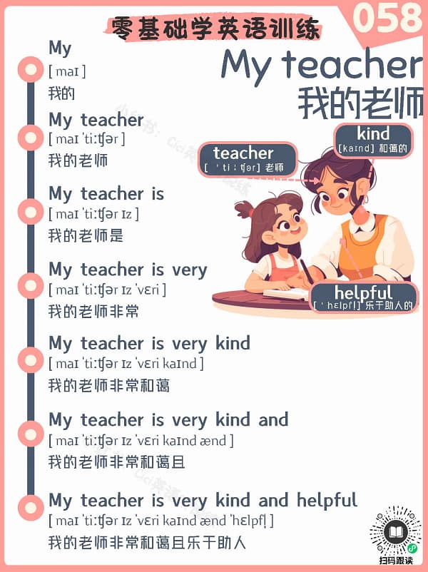 058 My teacher – Reading Practice for Kids My teacher – Reading Practice for Kids